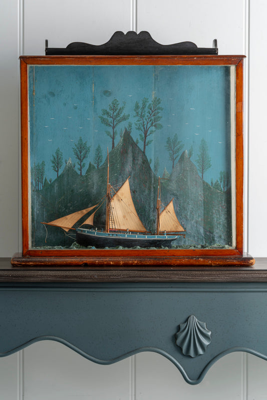 19th Century Sailing Ship Diorama