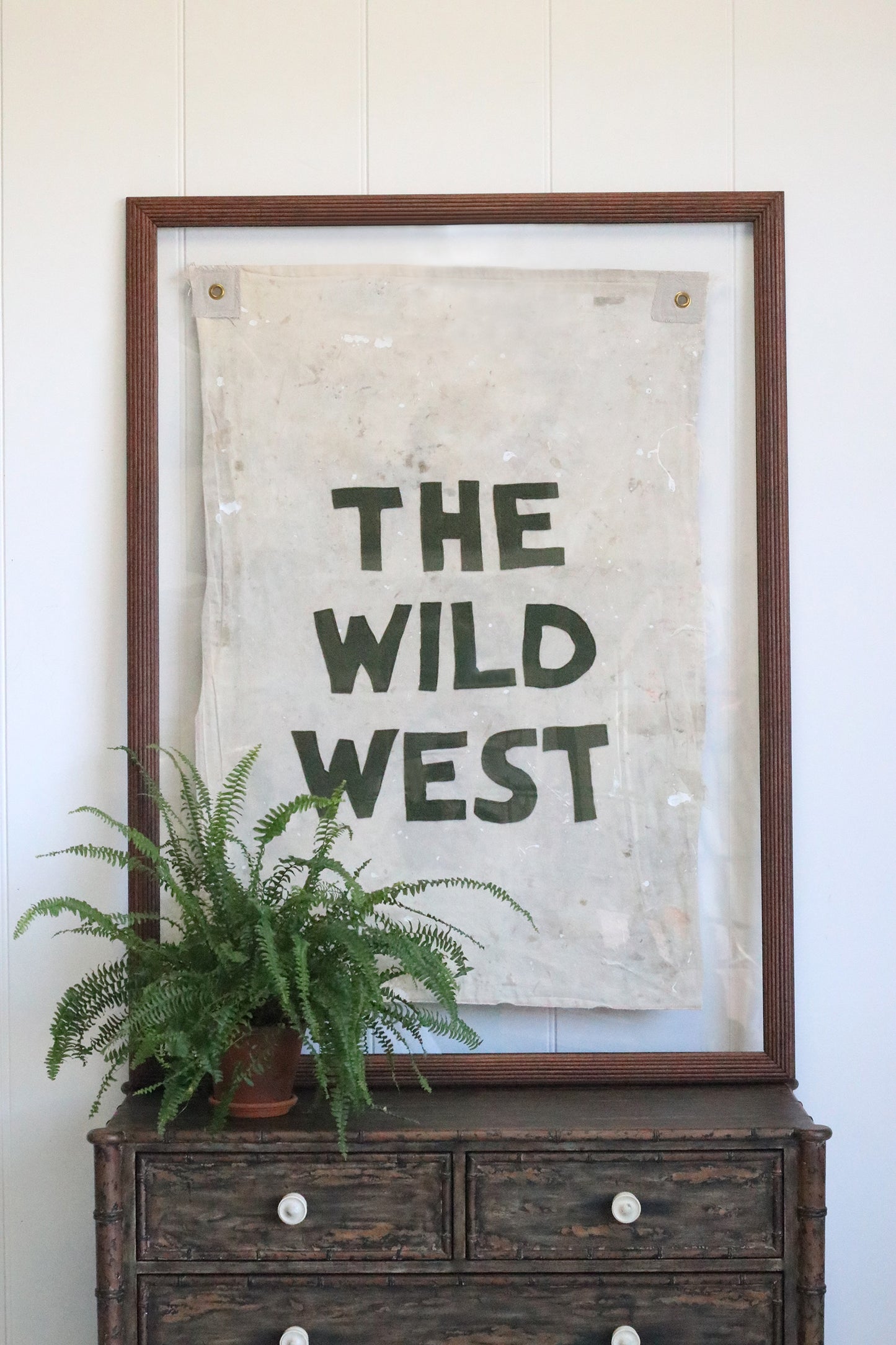 "The Wild West" Framed Flag