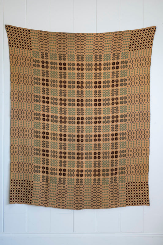 Vintage Yellow Welsh Blanket