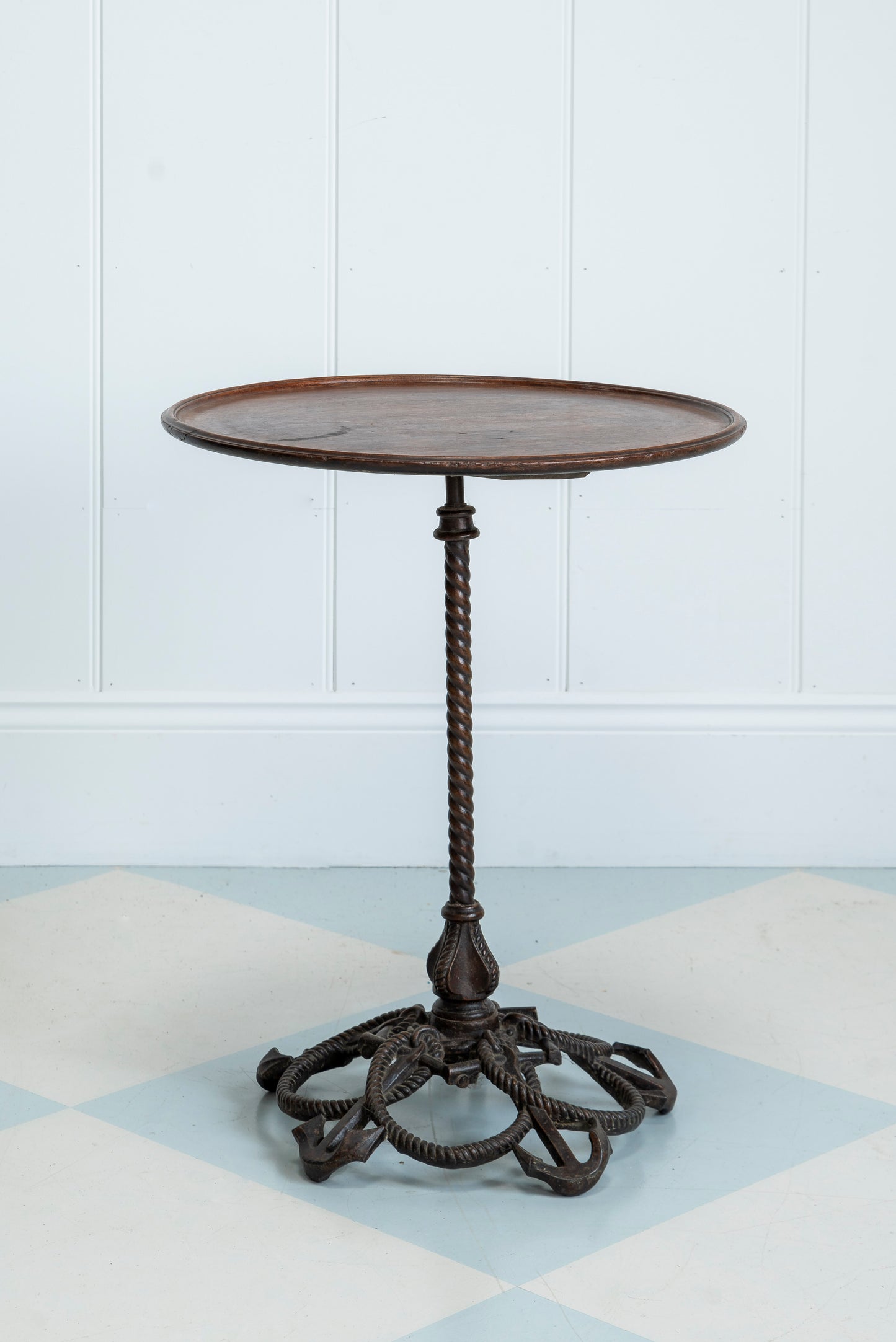 Antique Rope and Anchor Side Table