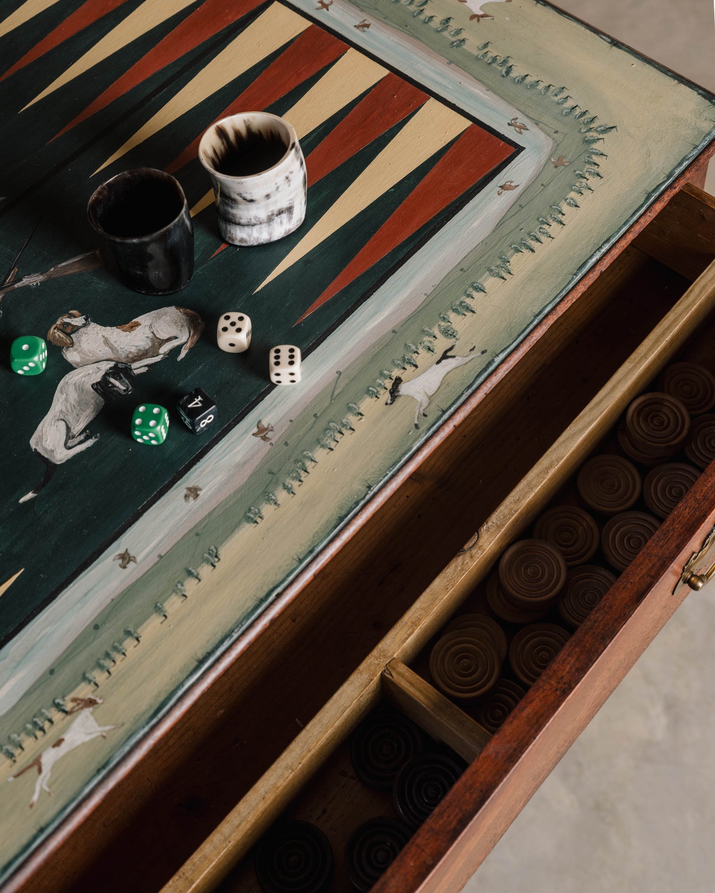 The "Gamekeepers" Backgammon Table