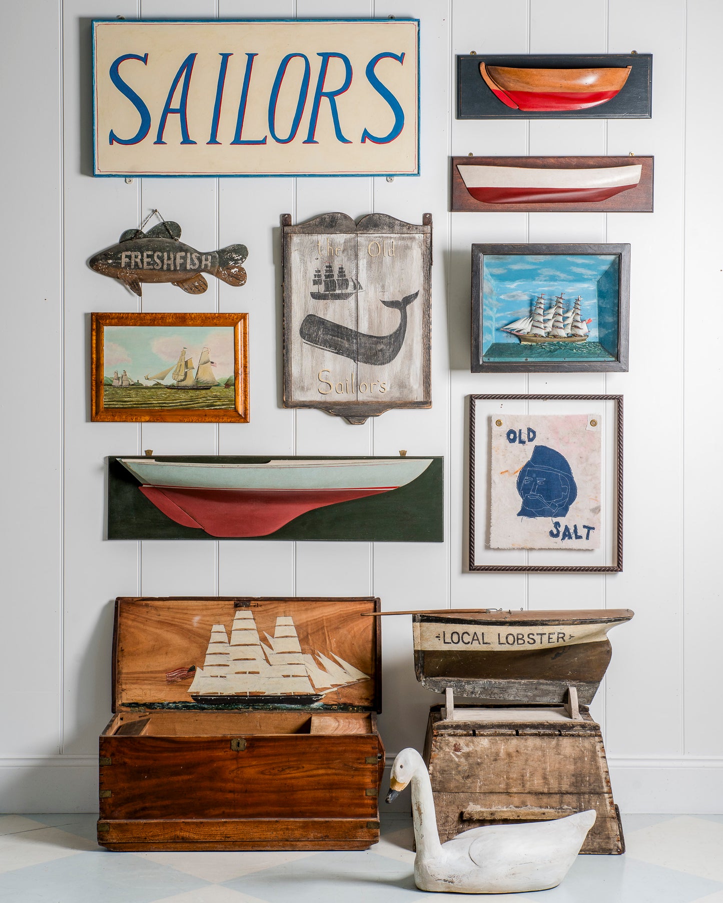 Hand Painted Half Hull