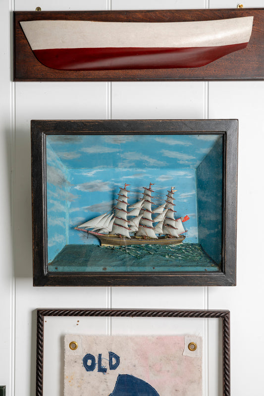 Late 19th Century Diorama of a Ship