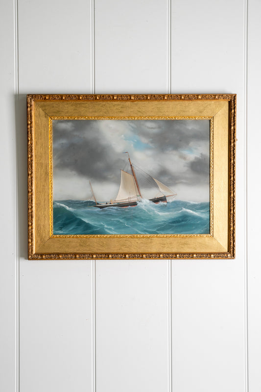 Watercolour of a Sailing Ship