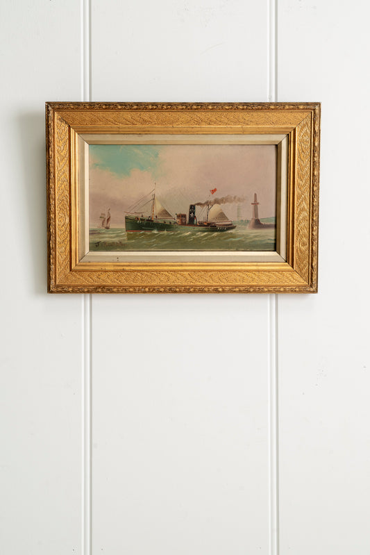 A Pair of Original Steam Trawler Paintings