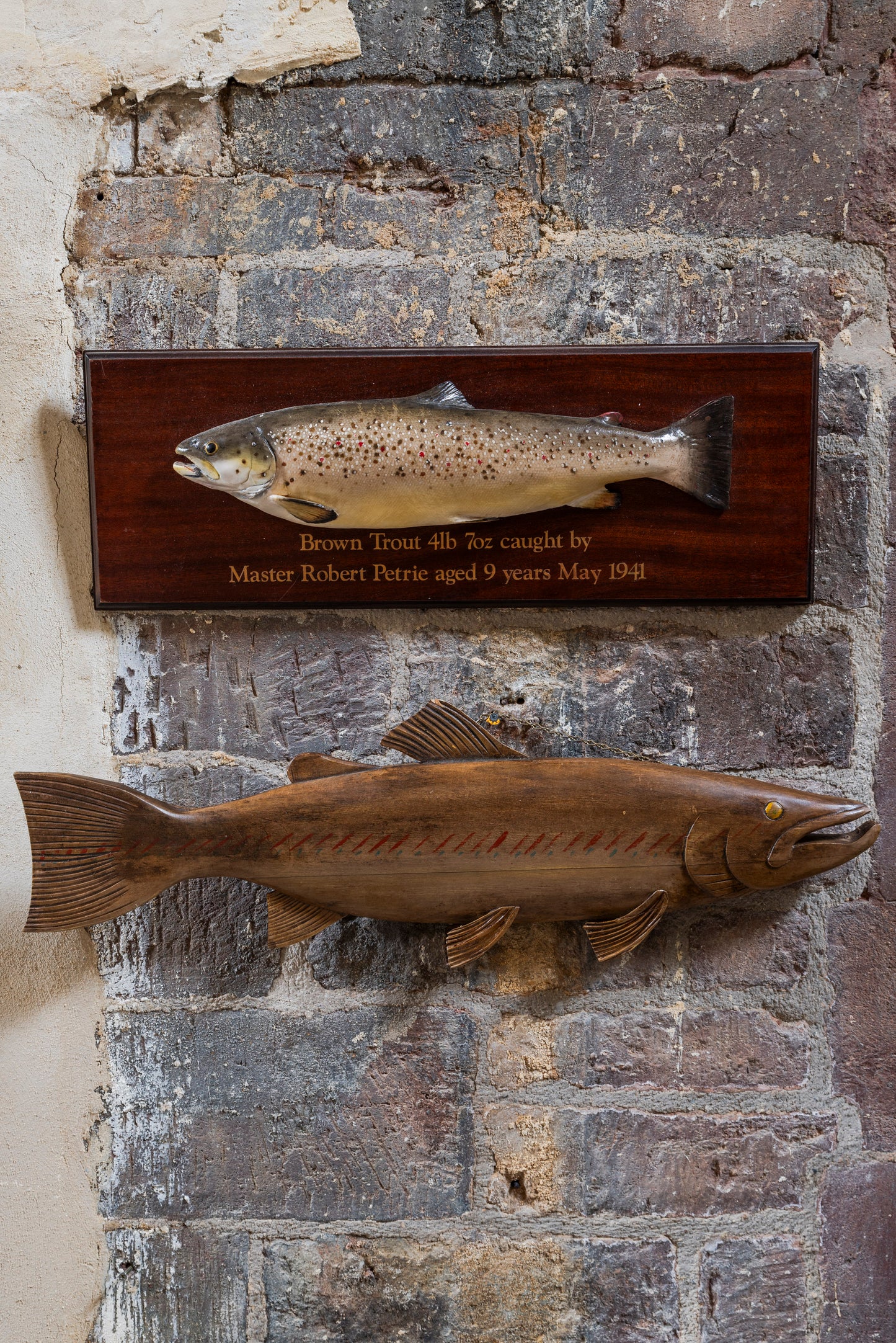 Carved Brown Trout Trophy