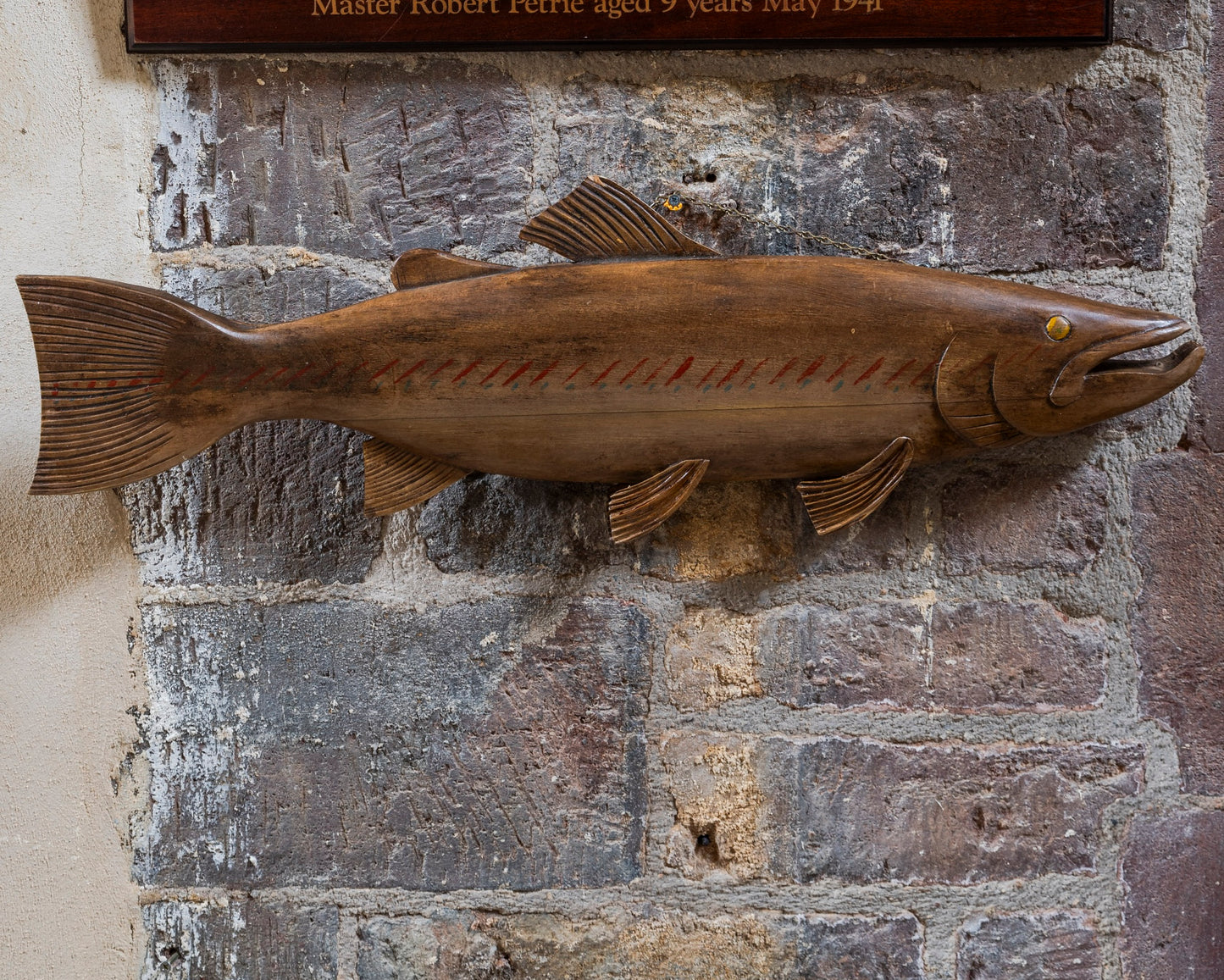 Carved Wooden Salmon