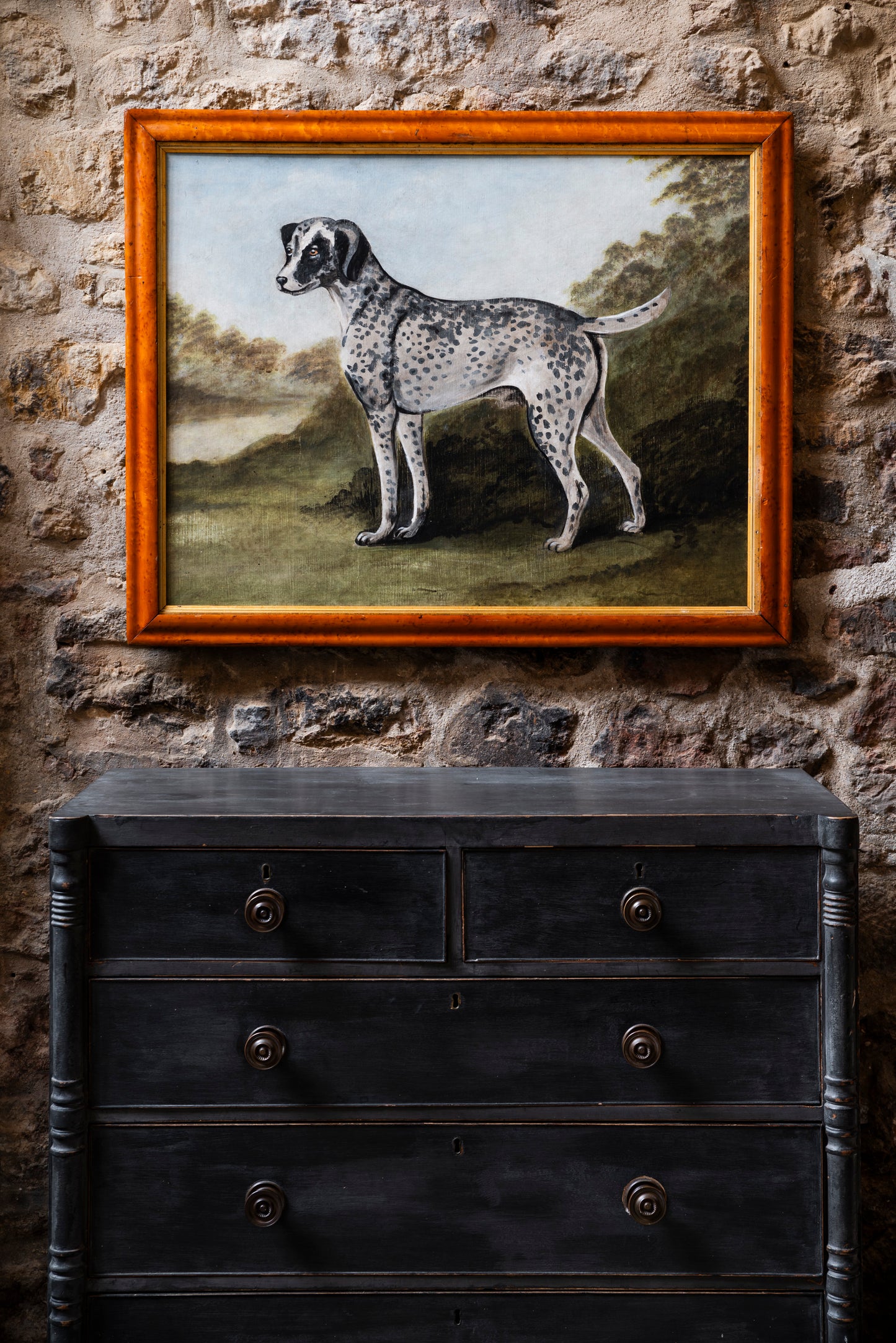 Naive Painting of a Hound