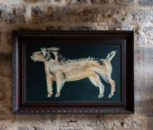 Folky Painting of a Terrier