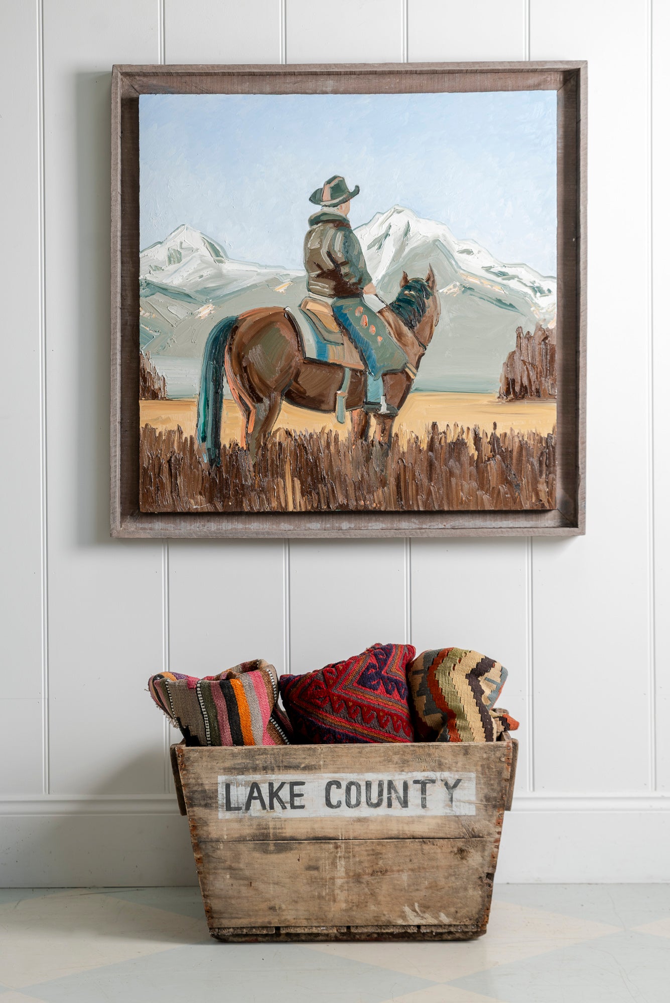 "Out West" Cowboy Painting