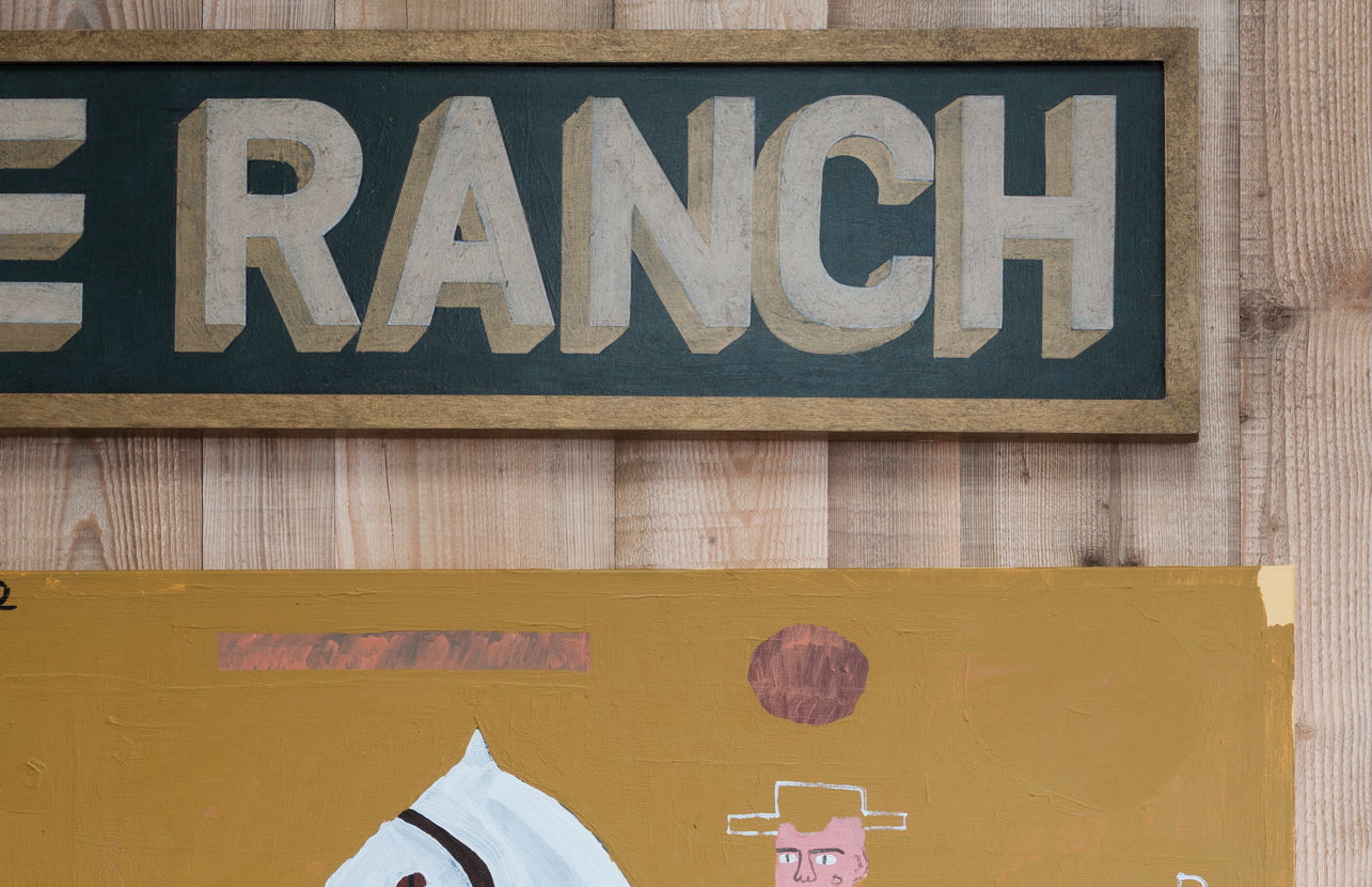 "Wild Horse Ranch" Wooden Sign