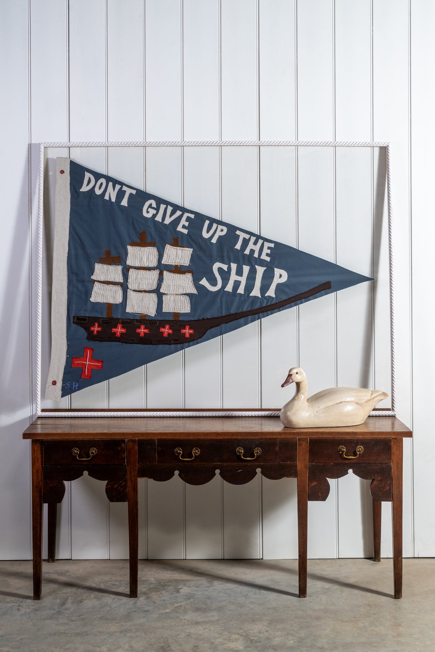 "Don't Give Up The Ship" Tapestry Flag
