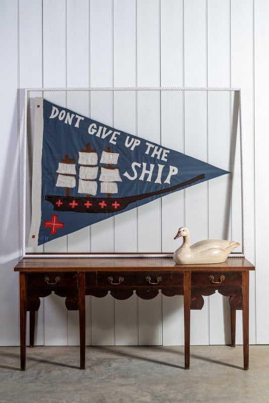 "Don't Give Up The Ship" Tapestry Flag