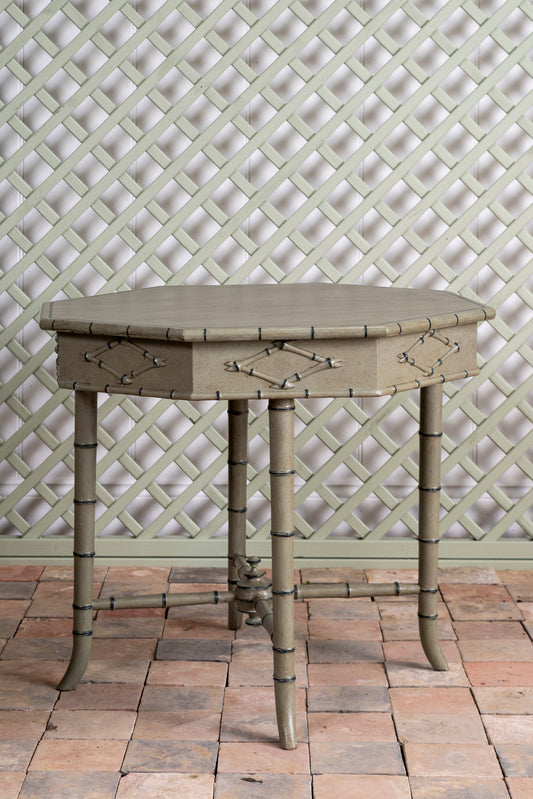 Decorative Bamboo Octagonal Table