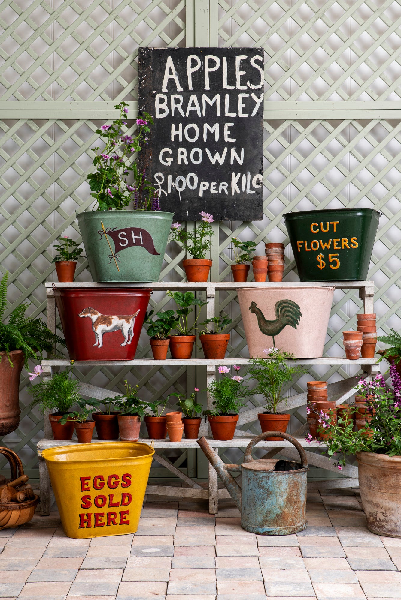 "Eggs Sold Here" Bucket
