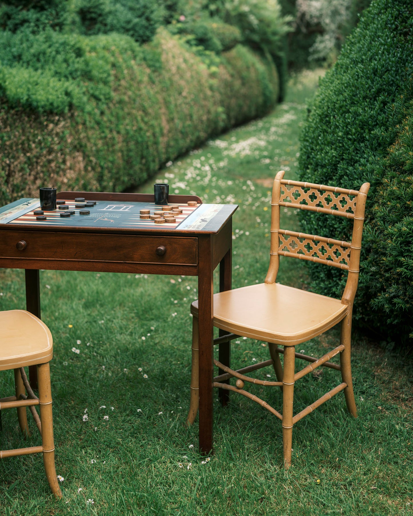 Mustard Bamboo Occasional Chairs