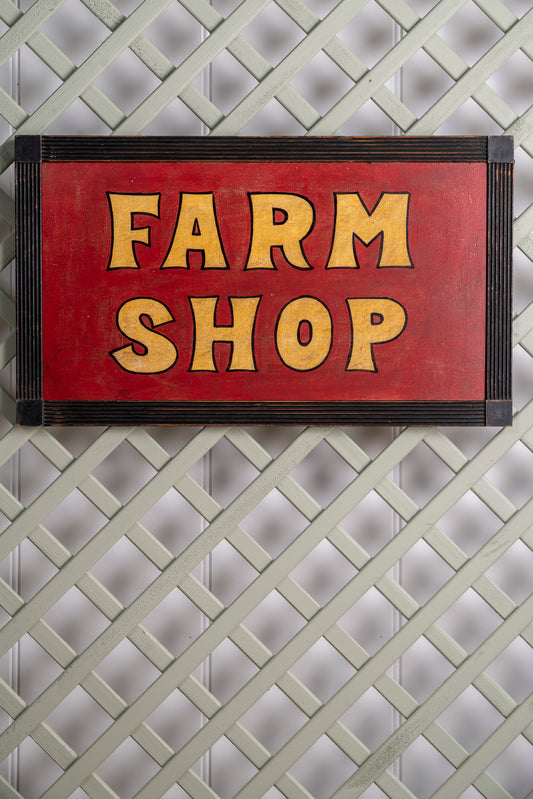Red Farm Shop Sign