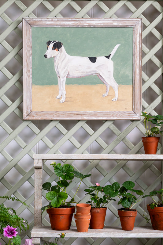 Folky Jack Russell Painting