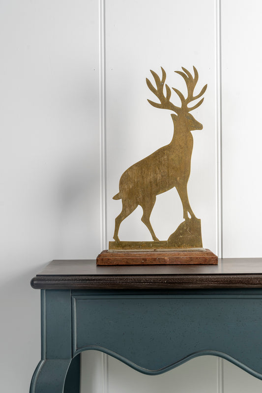 Brass Stag Doorstop