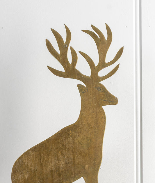 Brass Stag Doorstop
