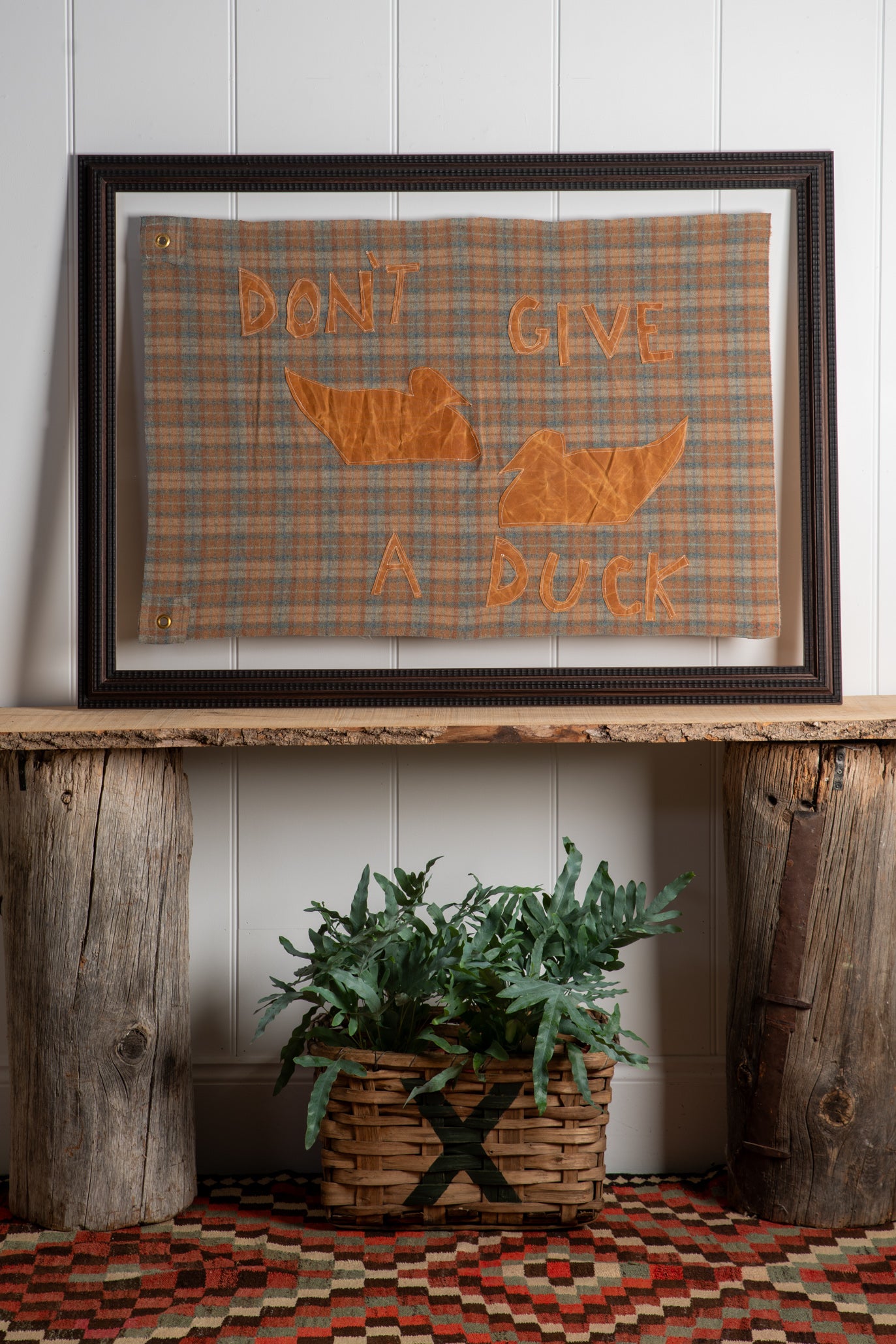 "Don't Give A Duck" Framed Flag