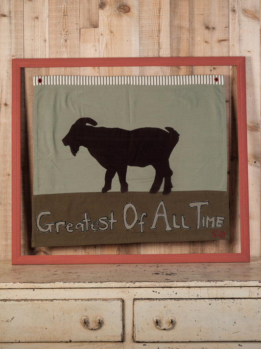 "Greatest of All Time" Tapestry Flag