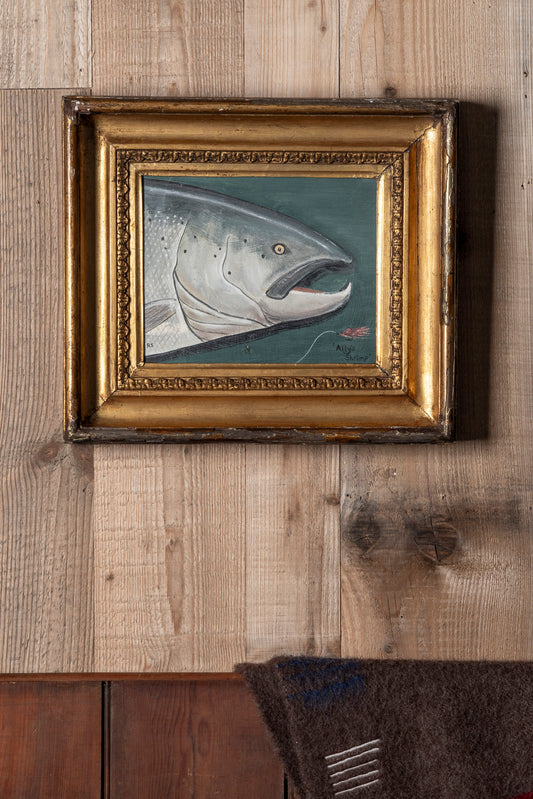 "Ally's Shrimp" Salmon Head Painting