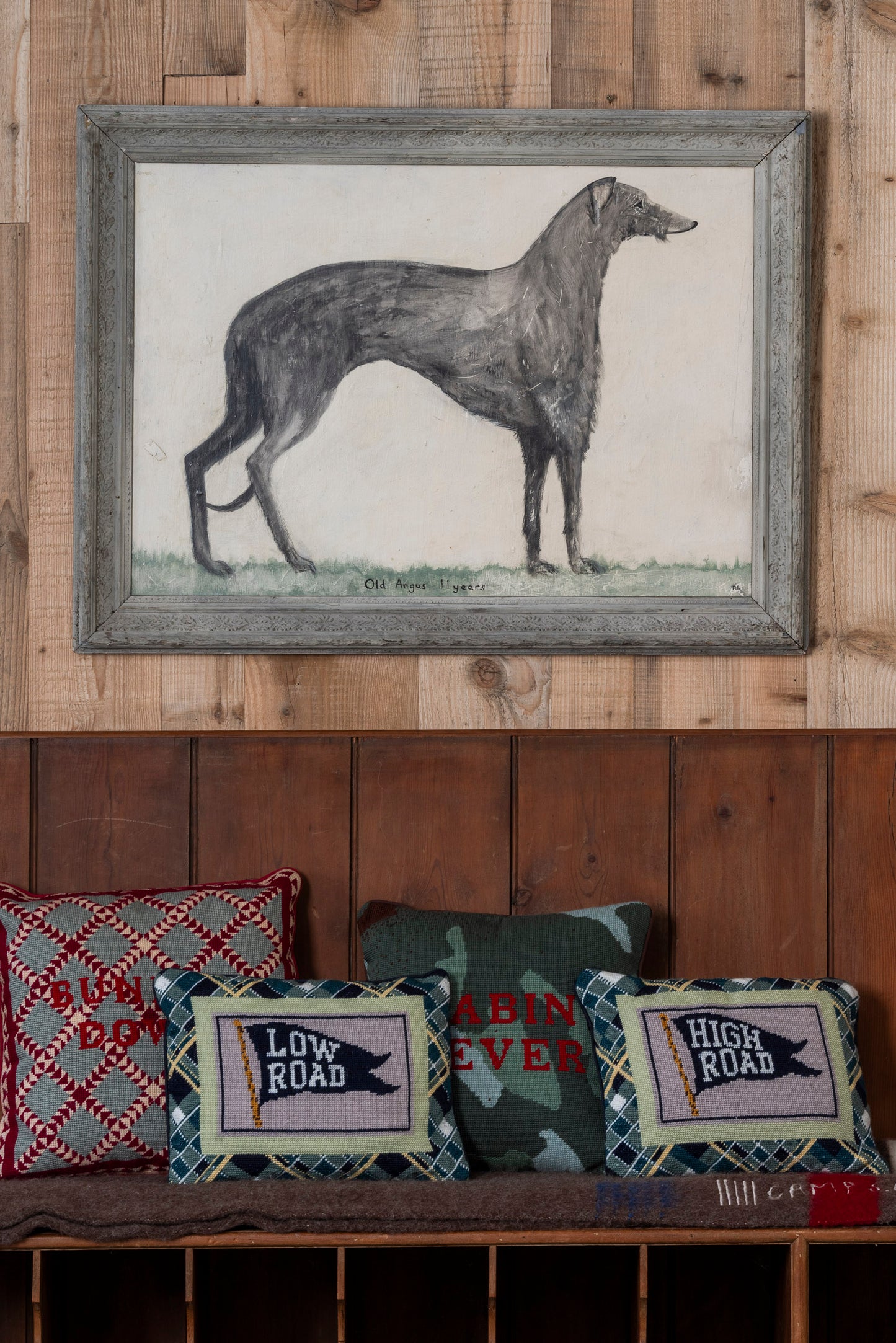 "Old Angus" Naive Painting