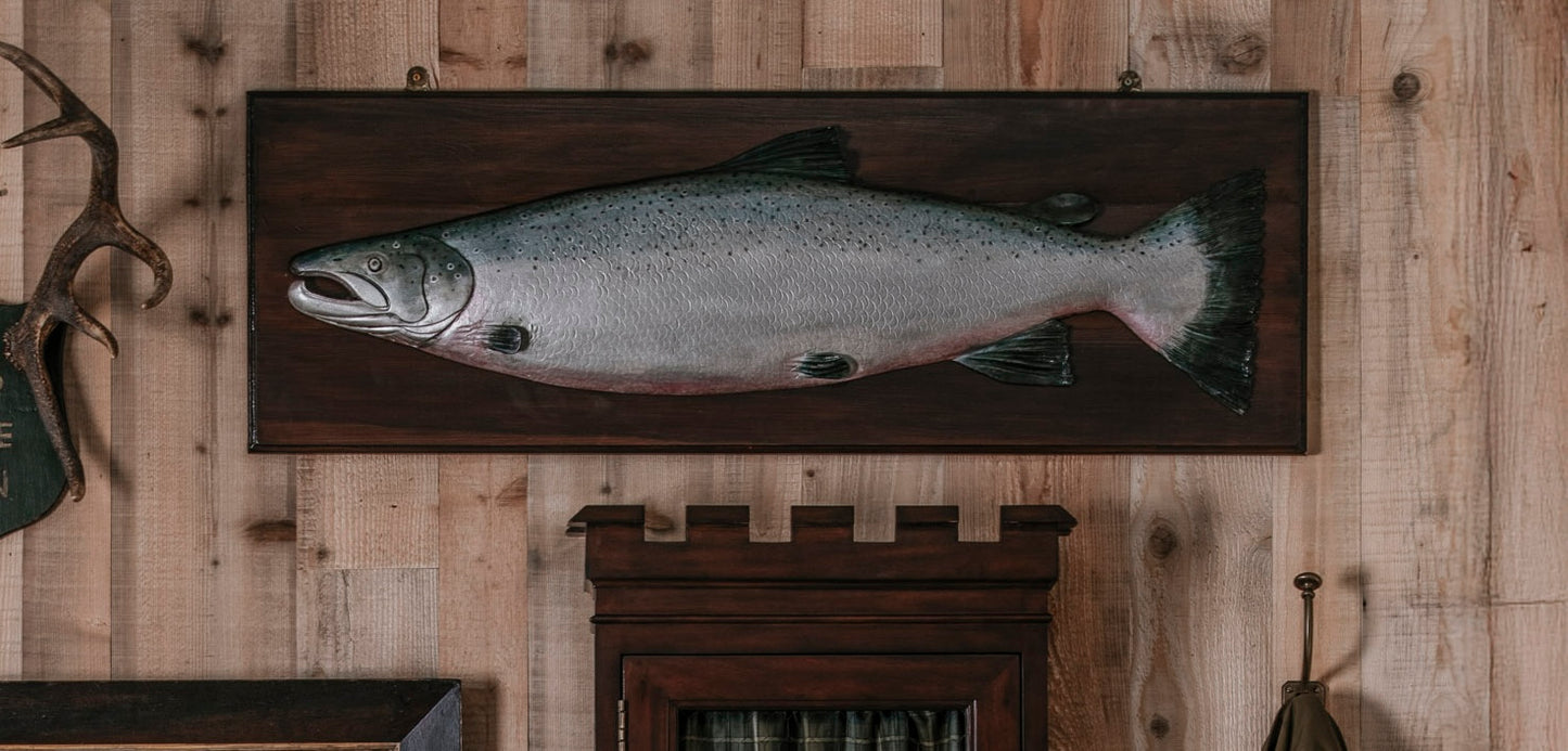 Painted Mounted Salmon