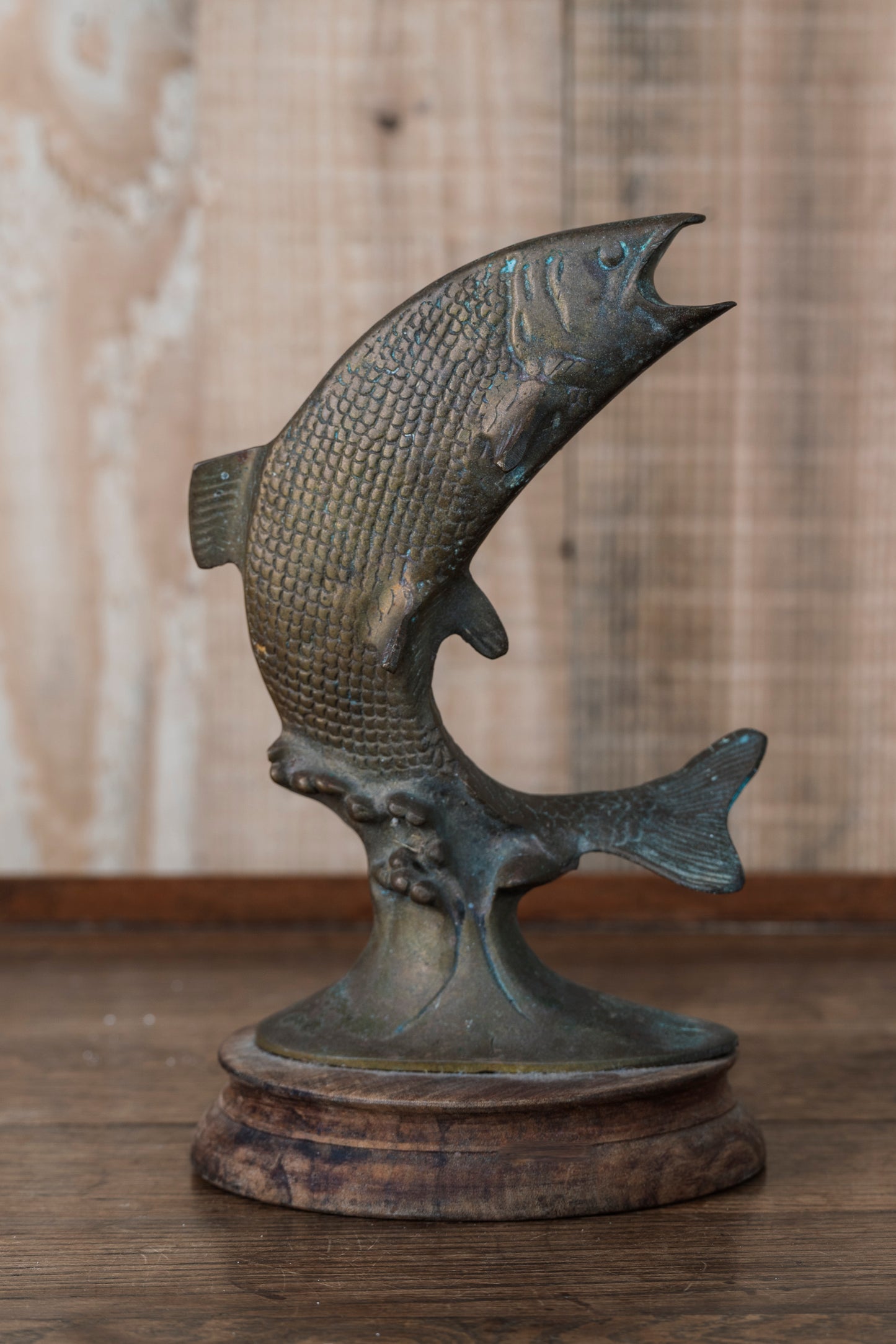 Small Bronze Fish Sculpture