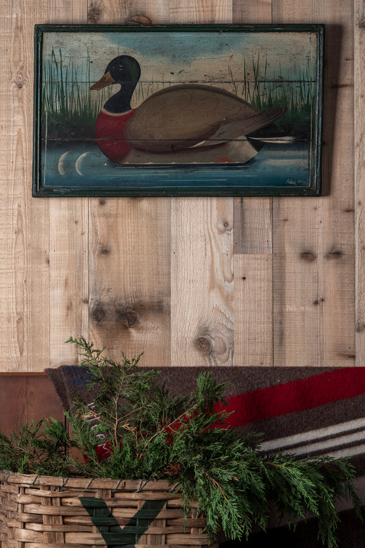 Folky Painting of a Mallard