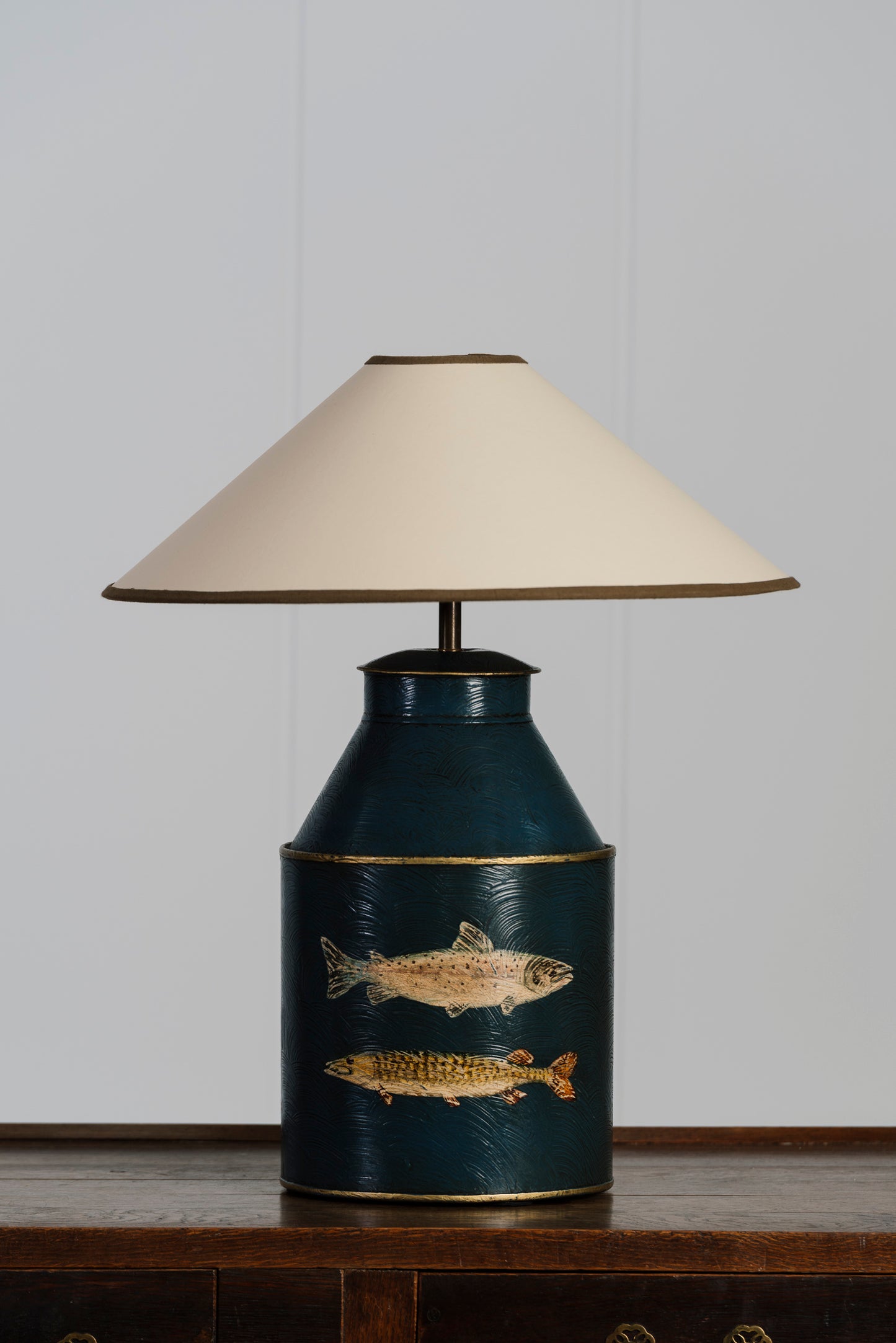 "Gone Fishing" Tea Caddy Lamp