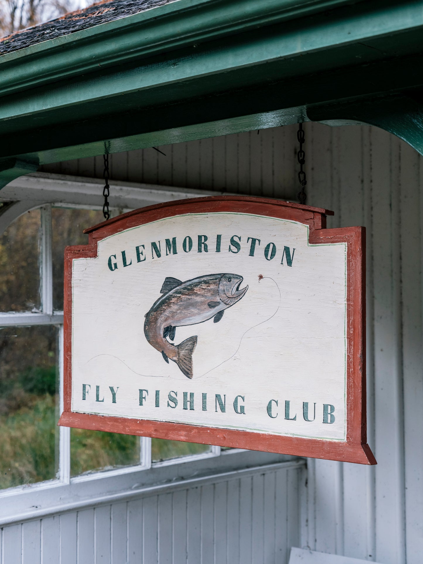 Fly Fishing Club Wooden Sign