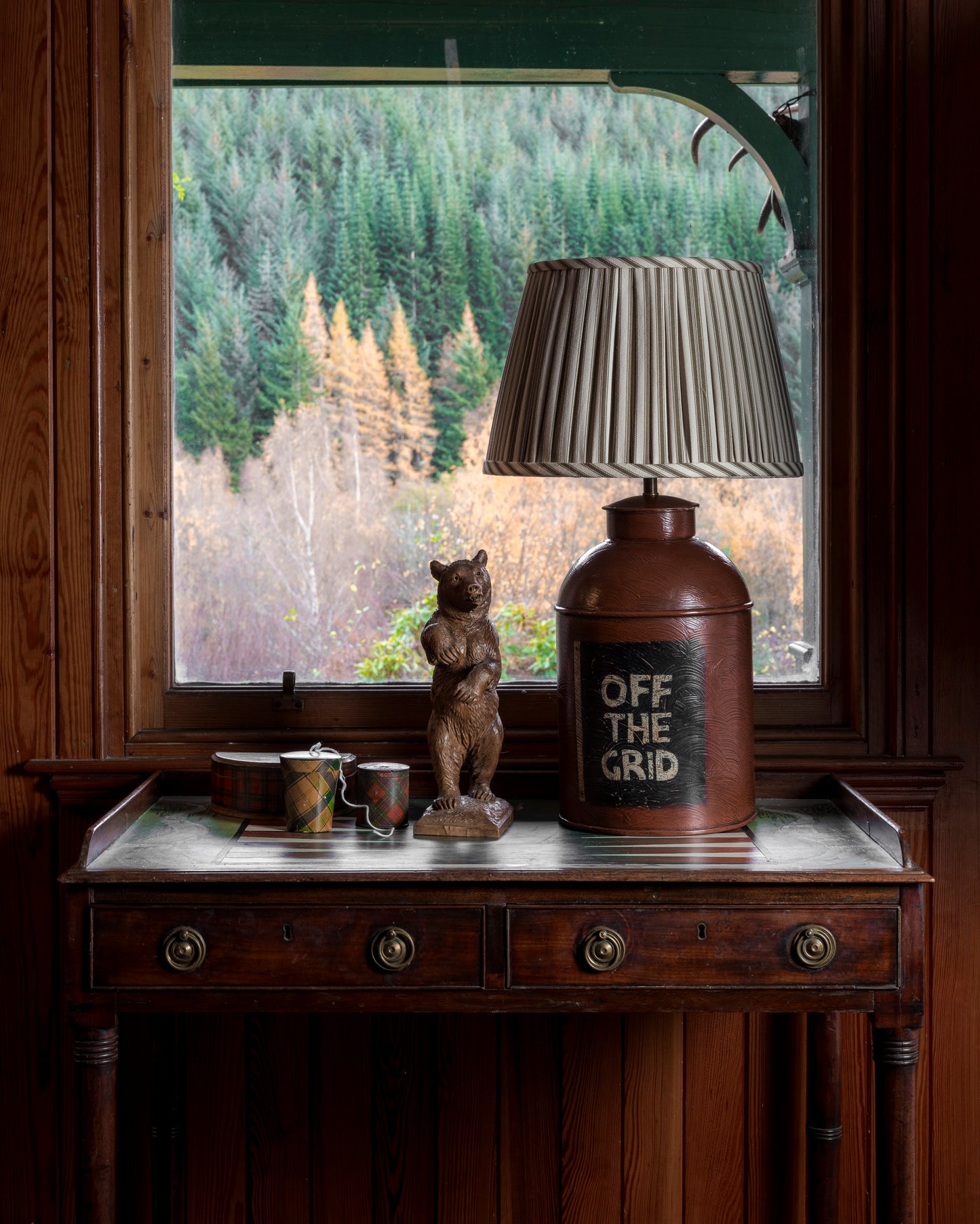 "Off The Grid" Tea Caddy Lamp