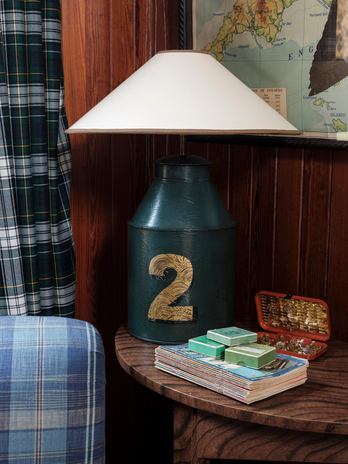 "The Number" Tea Caddy Lamp