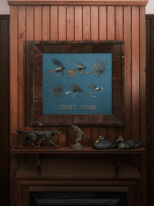 "Tight Lines" Fishing Flies Painting