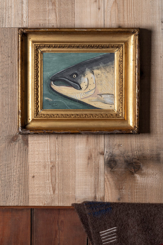 "Willie Gunn" Salmon Head Painting