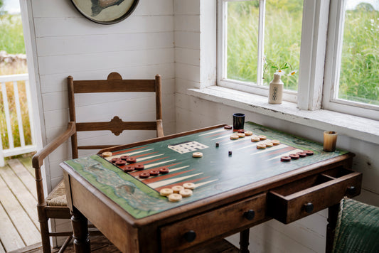 Lake House Folky Backgammon Table