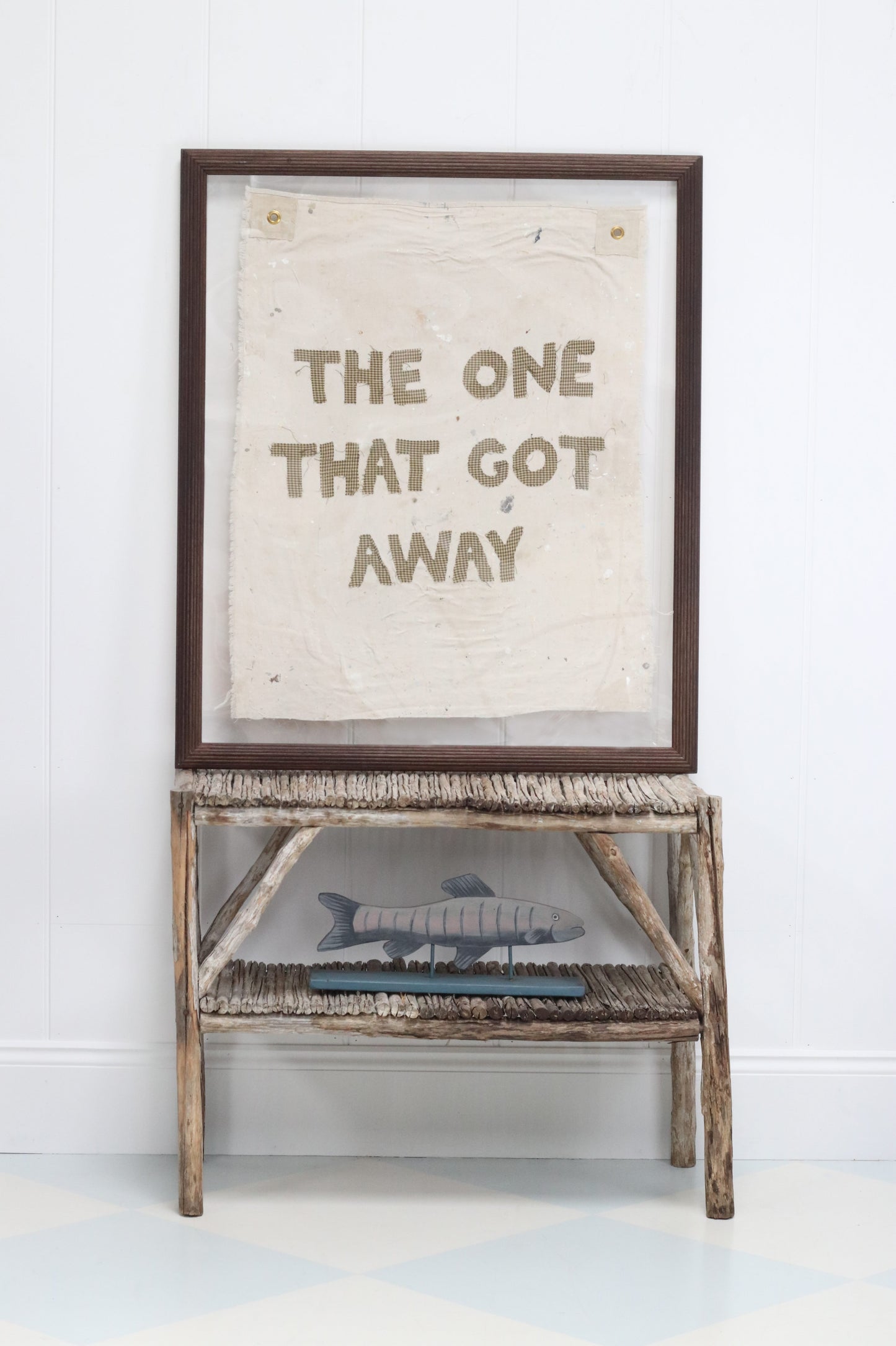 "The One That Got Away" Framed Flag