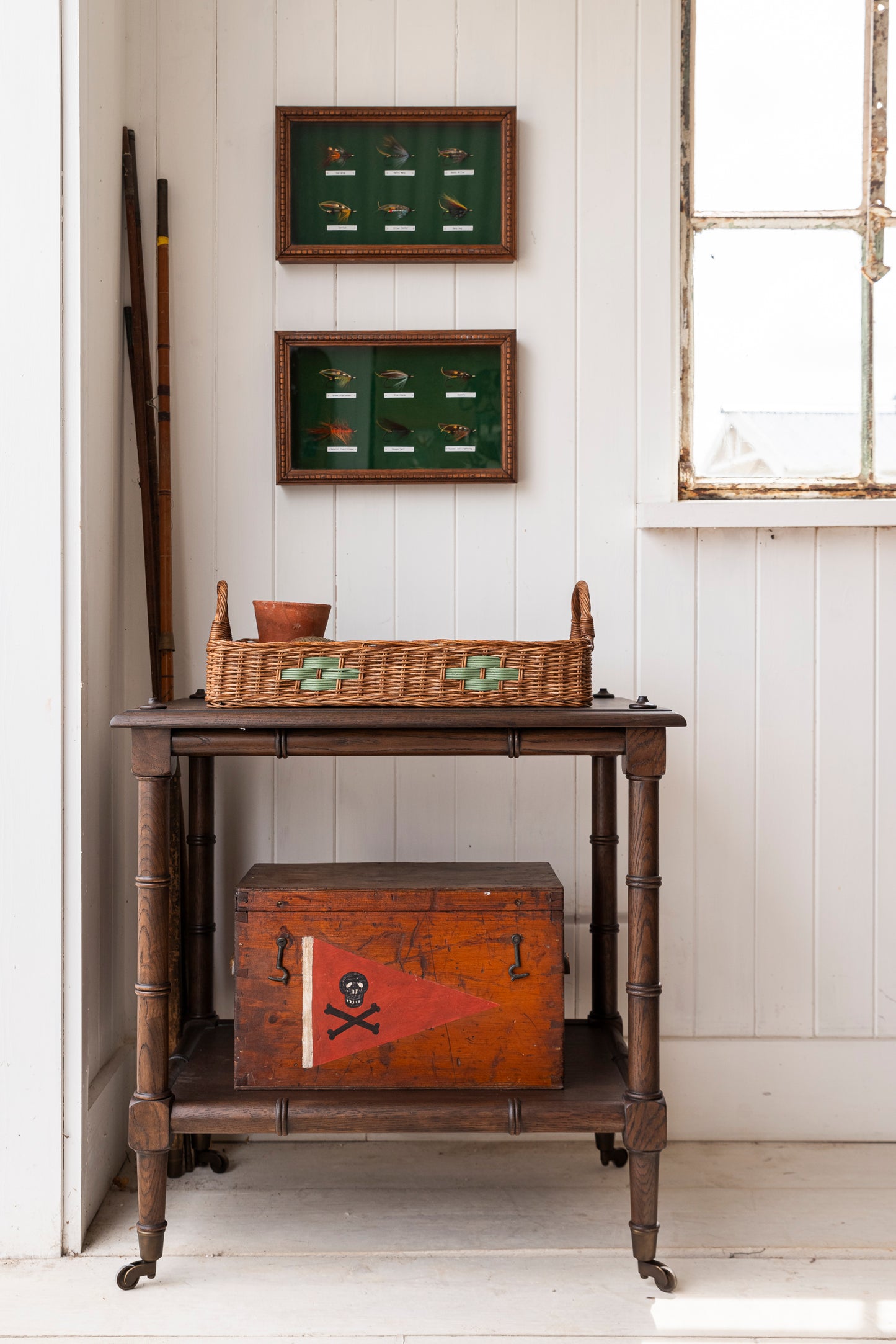 The Bamboo Side Table - Dark Timber