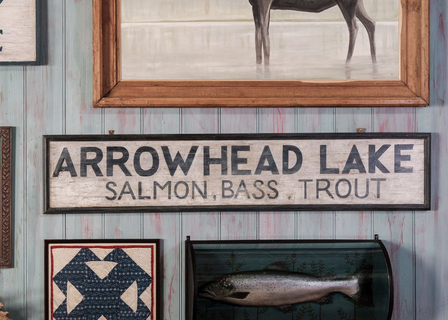 Arrowhead Lake Wooden Sign