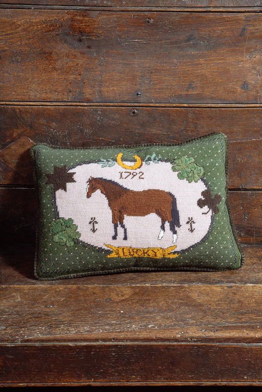 "Luck of the Irish" Needlepoint Cushion