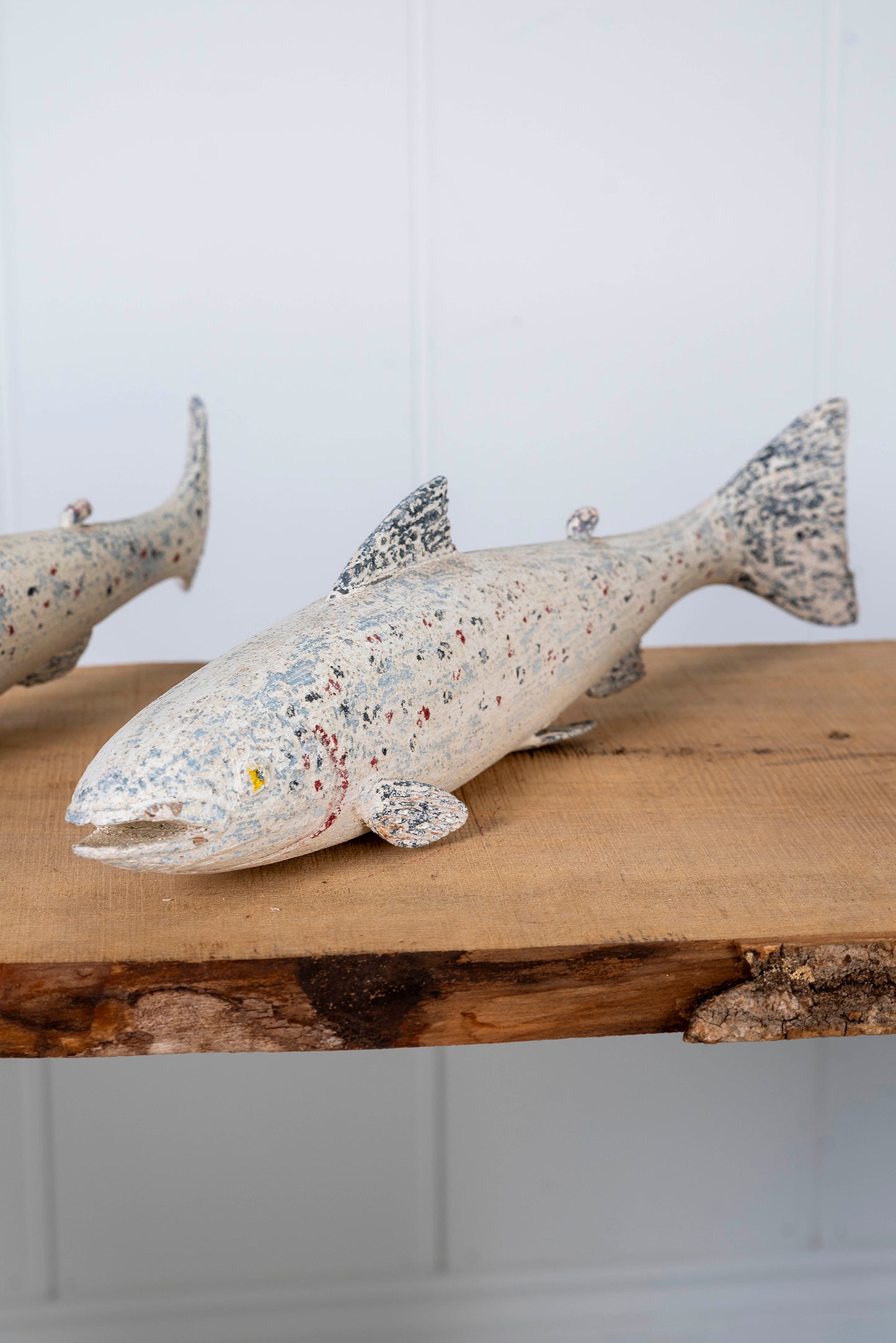 A set of Carved Salmon