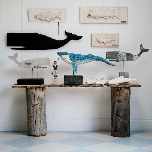 Large Scale Folk Art Whale