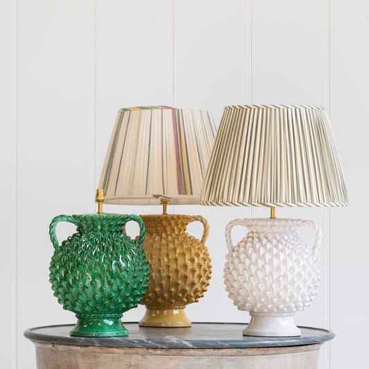 Pinecone Lamp with Handles