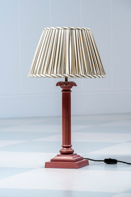 The Palm Column Lamp - Rust Red