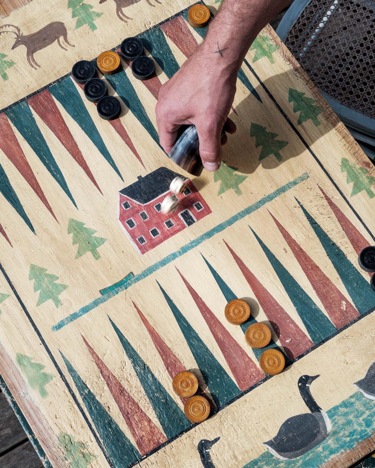 The Lakehouse Backgammon Board