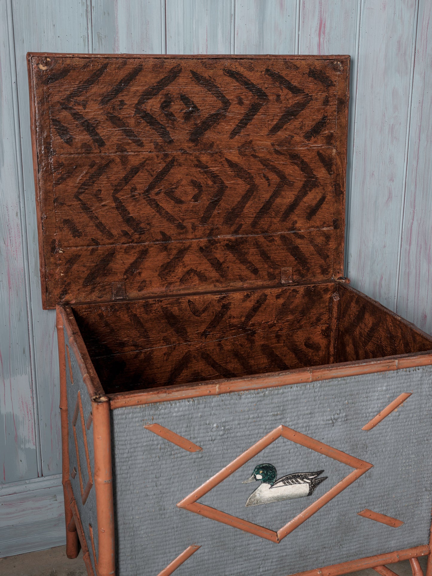 Folky Hand Painted Chest