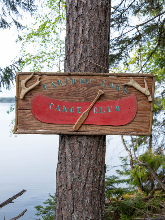 Canoe Club Wooden Sign
