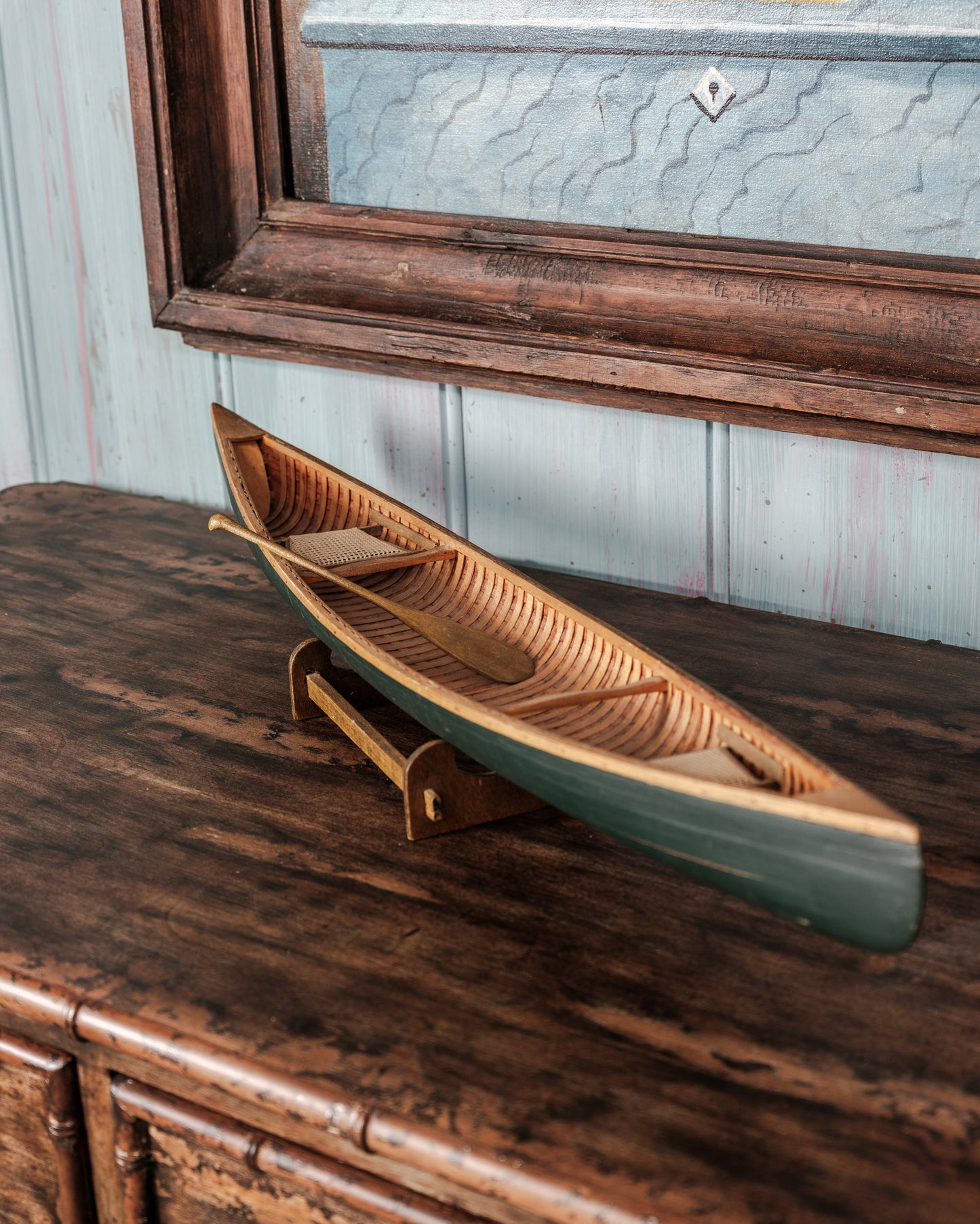 Model Wooden Canoe